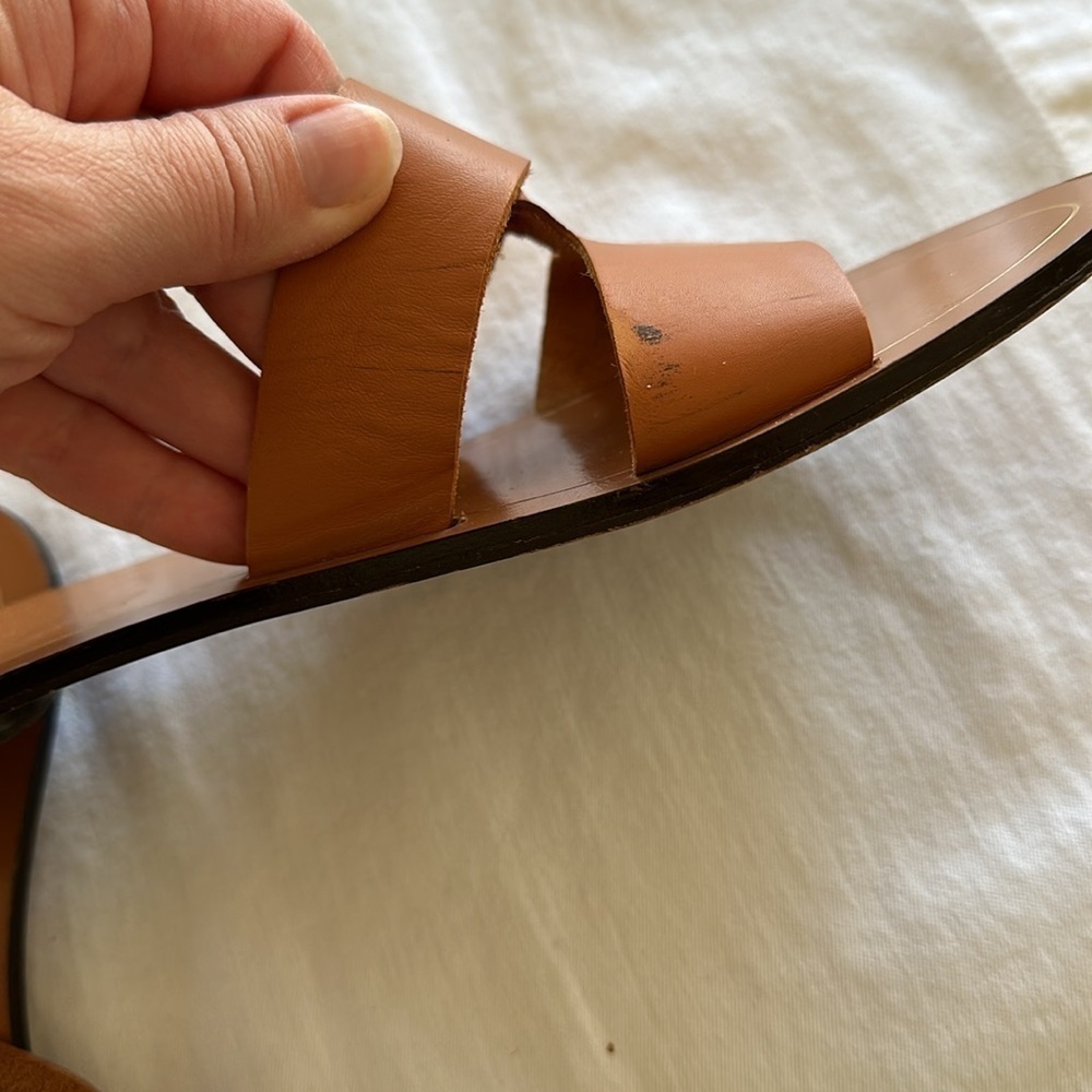 J. Crew Cyprus slides sandals tan size 8 - Picture 5 of 6